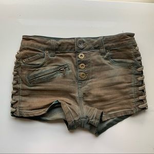 Free People “Lone Ranger” Lace Up Shorts